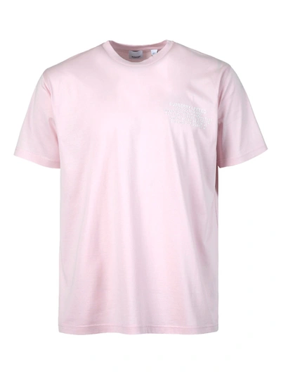 Shop Burberry Limited London Logo T-shirt Pale Pink