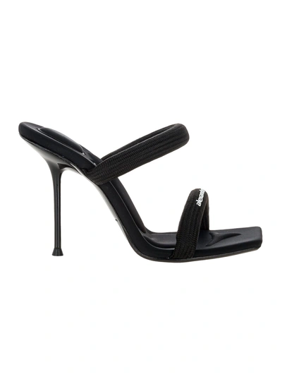 Shop Alexander Wang Julie Padded Heeled Sandals In Black