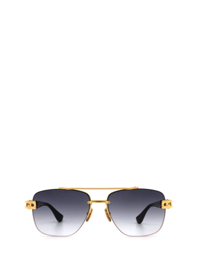Shop Dita Eyewear Rectangular Frame Sunglasses In Black