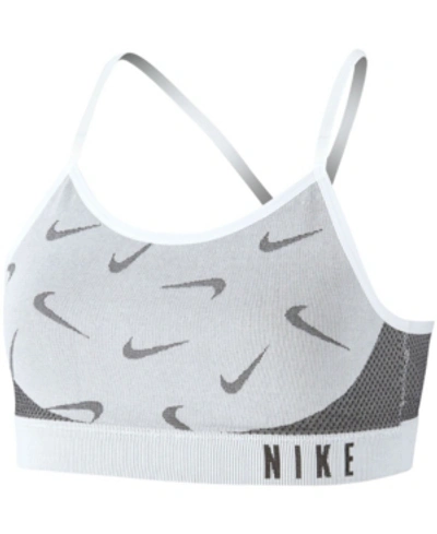 Shop Nike Big Girls Indy Sports Bra In White