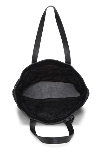 Pre-owned Chanel Black Terry Cloth 'cc' Tote