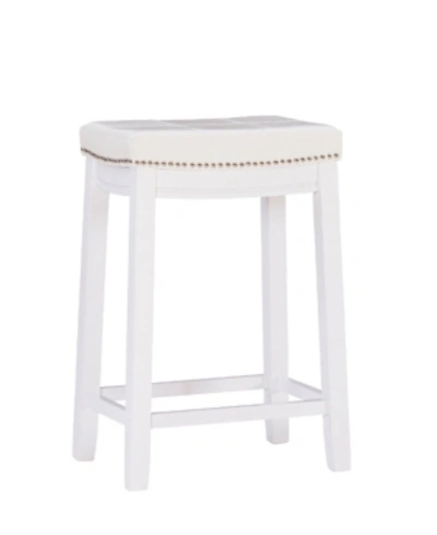 Shop Linon Home Decor Rumsey Counter Stool In White With White