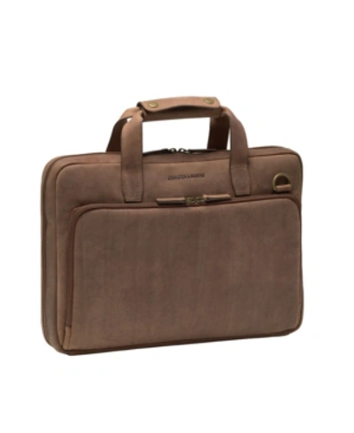 Shop Johnston & Murphy Men's Laptop Briefcase In Whiskey