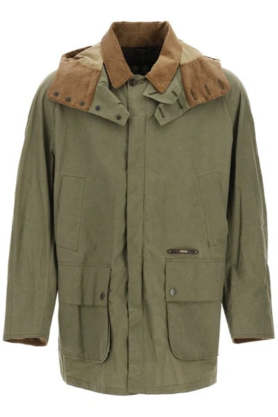Shop Barbour Beaufort Lightweight Hooded Jacket In Green