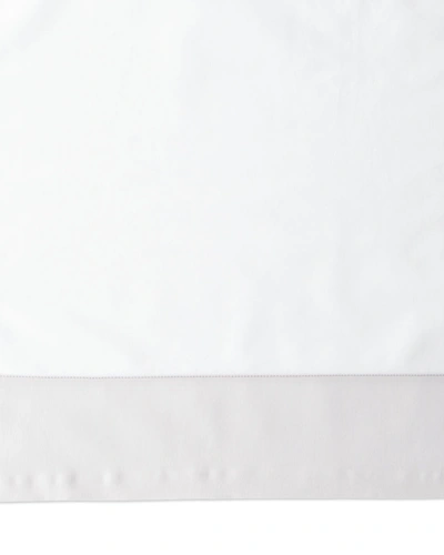 Shop Sferra Modern Sateen Applique Standard Sham In White/seagreen