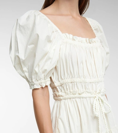 Shop Ulla Johnson Iliana Cotton Midi Dress In White