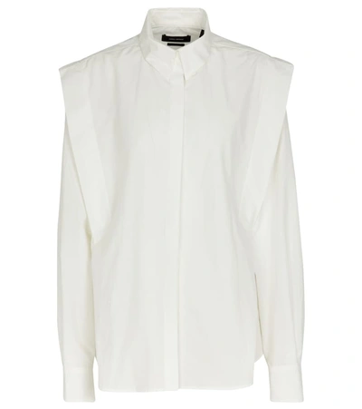ISABEL MARANT RALKI COTTON AND LINEN SHIRT P00573596