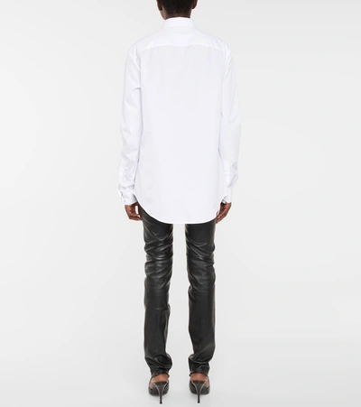 Shop Saint Laurent Cotton Shirt In White