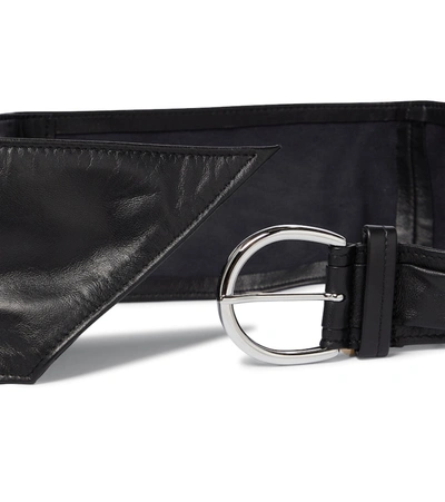 Shop Isabel Marant Luiza Leather Belt In Black