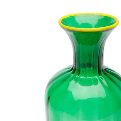 La Doublej Murano Glass Carafe In Green