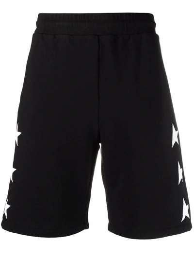 Shop Golden Goose Star-print Shorts In Schwarz