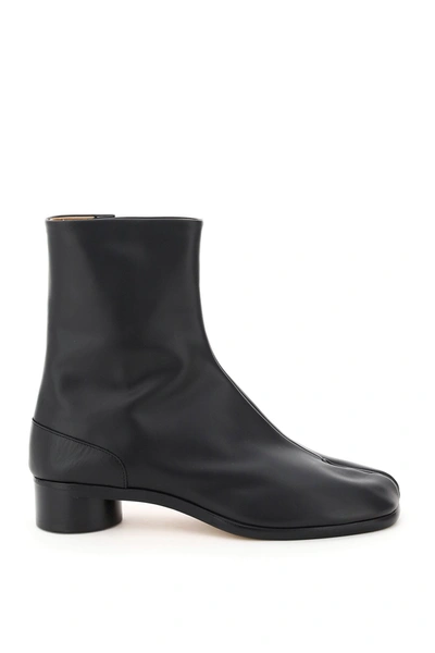 Shop Maison Margiela Tabi Ankle Heeled Boots In Black