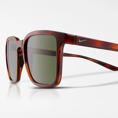 Shop Nike Unisex Circuit Mirrored Sunglasses In Brown
