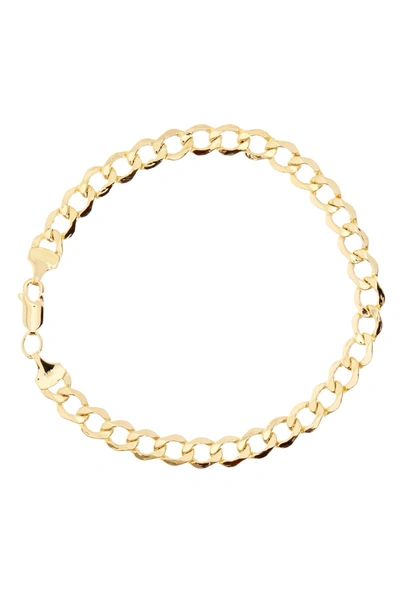 Shop Karat Rush 14k Yellow Gold 8" Curb Chain Bracelet