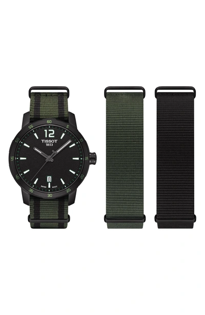 Shop Tissot Quickster Nato Strap Watch, 40mm
