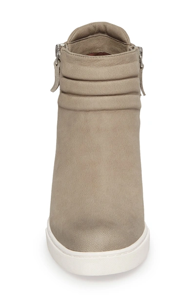Linea Paolo Frieda Wedge Bootie In Dark Grey Leather