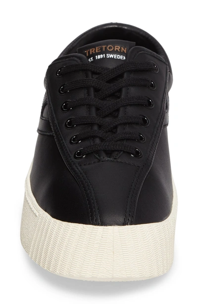 Shop Tretorn Bold Perforated Platform Sneaker In Onyx