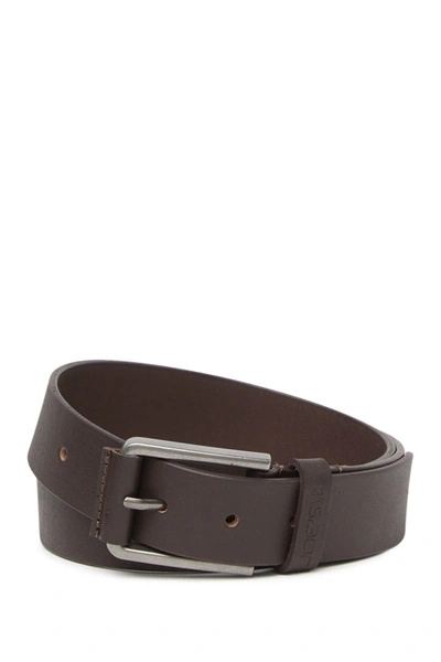 Joe's Oil Tanned Leather Wrapped Buckle Belt In Brown