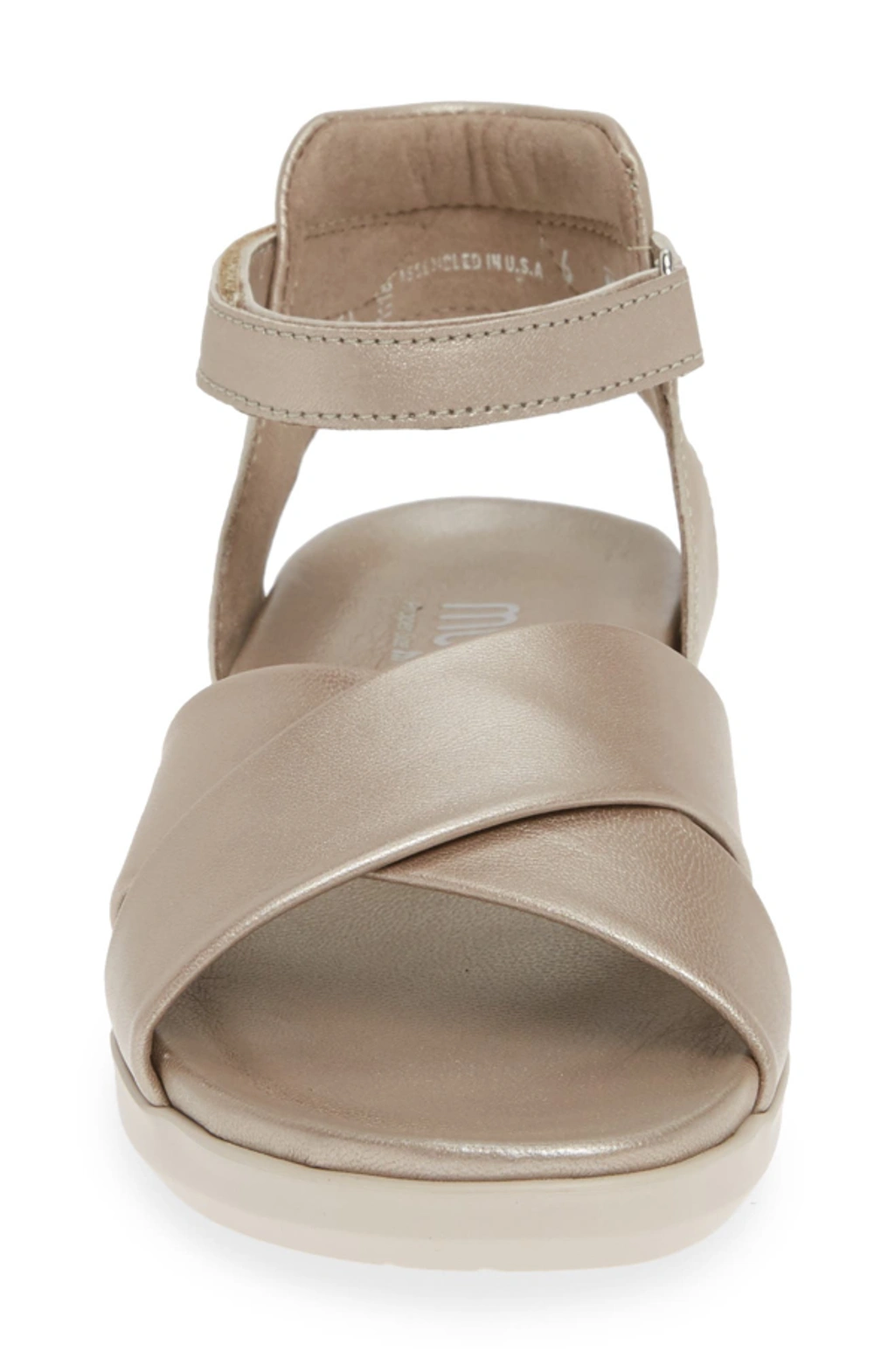 Munro Brinn Sandal In Taupe Metallic Leather ModeSens