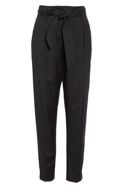 Shop Equipment Horace Tie-belt Trousers In True Black
