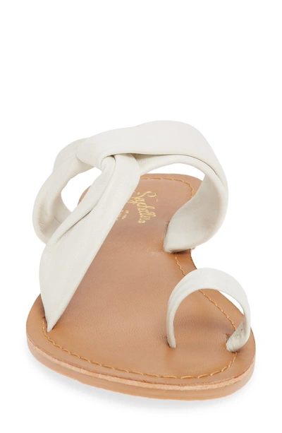Shop Seychelles Mint Condition Slide Sandal In White Leather