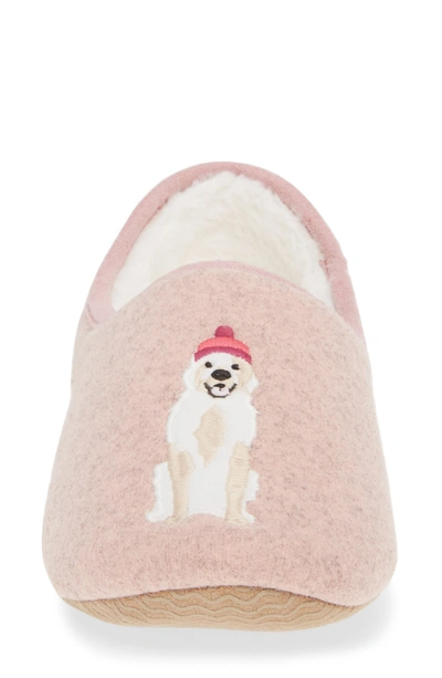 Shop Joules Slippet Faux Fur Lined Slipper In Gold Dog