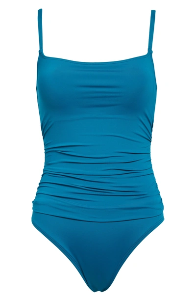 Shop La Blanca Island Goddess One-piece Swimsuit In Caribbean Current