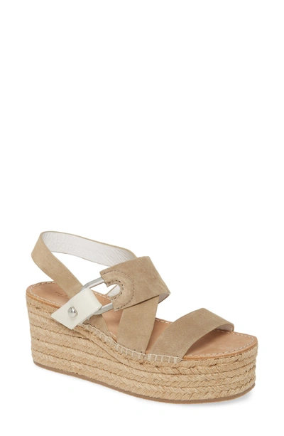 Shop Rag & Bone August Espadrille Platform Sandal In Light Sand