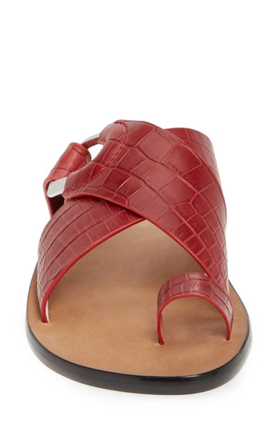 Shop Rag & Bone August Sandal In Rouge Croc Print