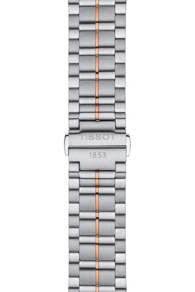 Shop Tissot Men's Luxury Powermatic 80 Two-tone Bracelet Watch In 000