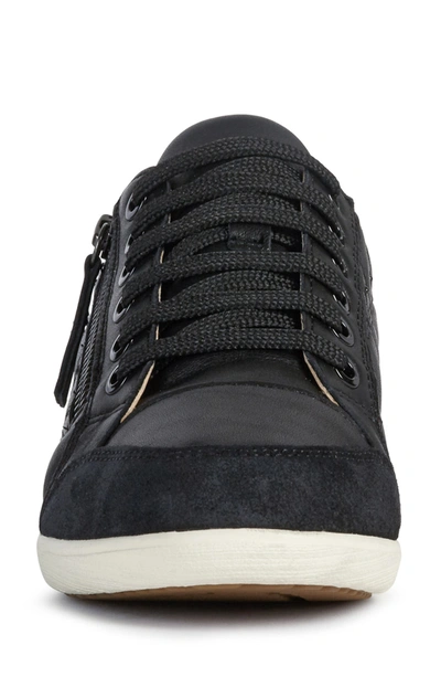 Shop Geox Myria Sneaker In Black Leather