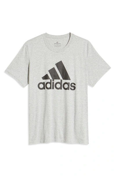 Shop Adidas Originals Badge Of Sport Graphic Tee In Medium Grey