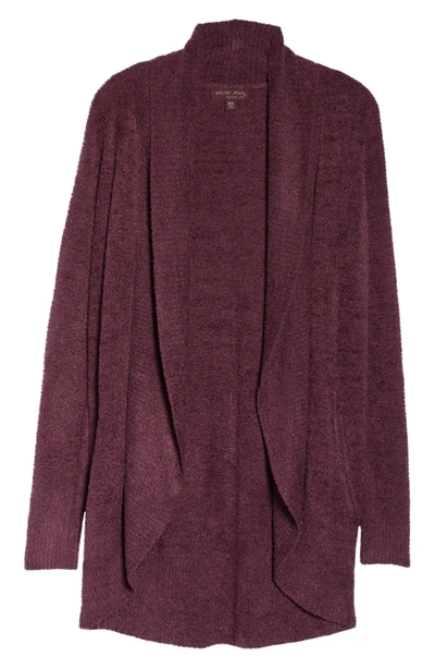Shop Barefoot Dreams Cozychic Lite® Circle Cardigan In Mulberry