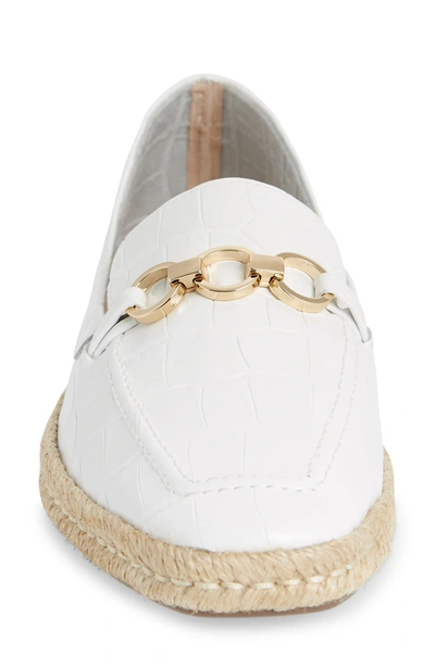 Shop Schutz Patty Loafer In White Leather