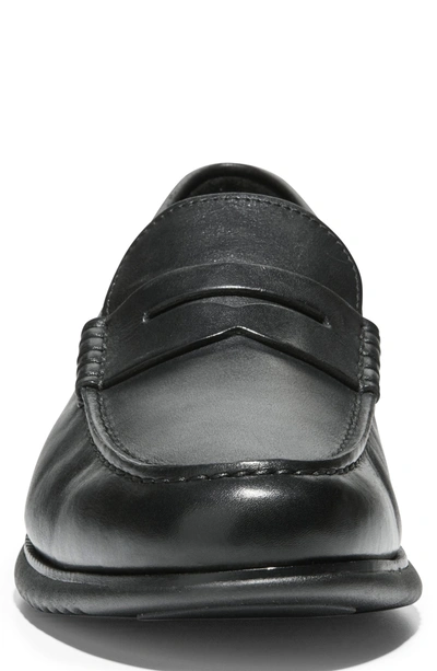 Shop Cole Haan Zero.grand Penny Loafer In Black/black