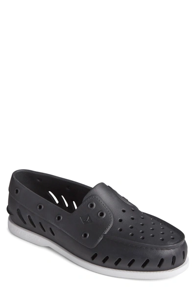 Shop Sperry Float Slip-on Boat Shoe In Black