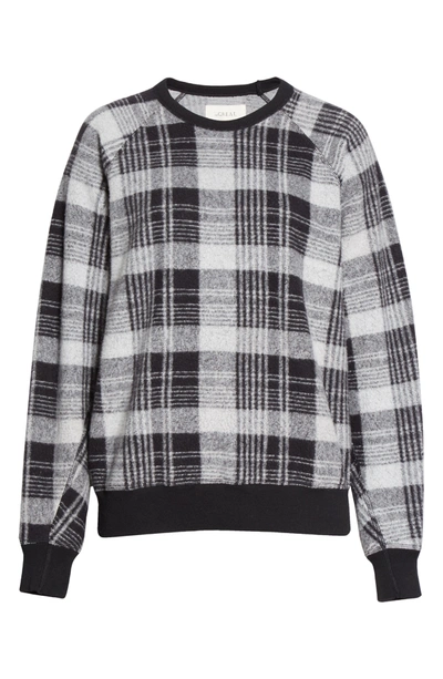 Shop The Great . The College Sweatshirt In Black Lumber Plaid