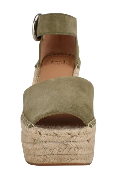 Shop Marc Fisher Ltd Alida Espadrille Platform Wedge In Bosco Suede