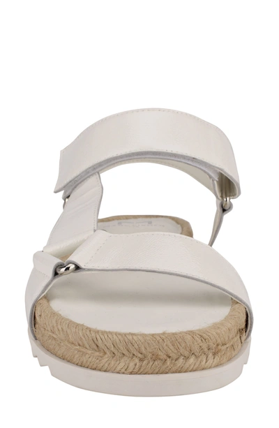 Shop Marc Fisher Ltd Jecca Strappy Sandal In White Leather