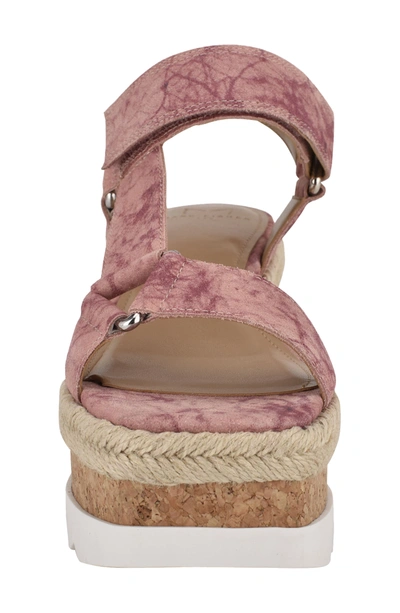 Shop Marc Fisher Ltd Gylian Platform Wedge Sandal In Confetto Suede