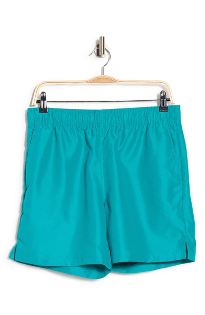 Shop Abound Clean Volley Shorts In Teal Compass