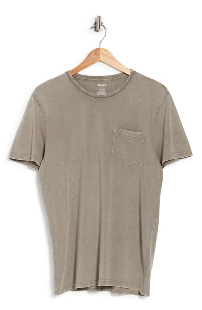 Shop Abound Pocket Acid Wash T-shirt In Grey Nickel