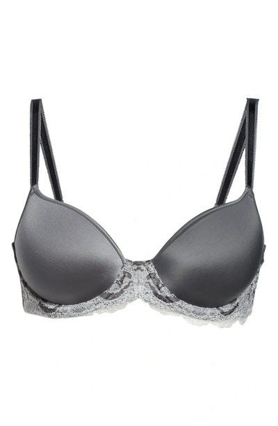 Shop Wacoal Lace Affair Underwire Contour Bra In Quiet Shade/ Wind Chime
