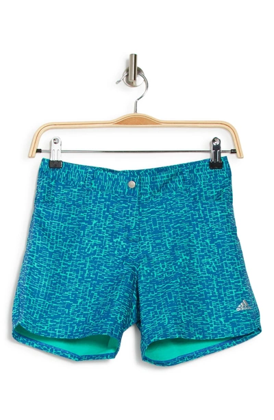 Shop Adidas Golf Printed Golf Shorts In Hi-res Blue