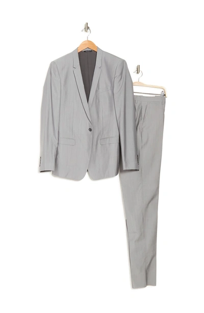 Shop Dolce & Gabbana Notch Collar Slim Leg 2-piece Suit Set In Grey