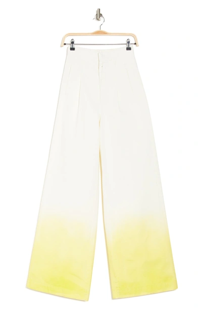 Shop Ben Taverniti Unravel Project Tie Dye Wide Leg Pants In White