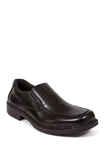 Shop Deer Stags Coney Dress Casual Memory Foam Cushioned Comfort Slip-on Loafer In Black