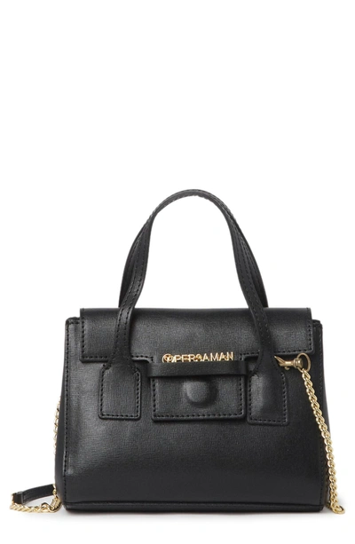 Shop Persaman New York Top Handle Leather Satchel In Black