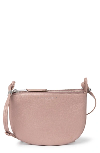 Shop Marc Jacobs Supple Leather Crossbody Bag In Romantic Beige