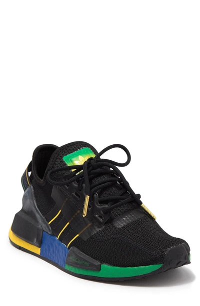 Adidas Originals Kids' Nmd R1 V2 Rio De Janeiro Sneaker In Black/green/yellow  | ModeSens